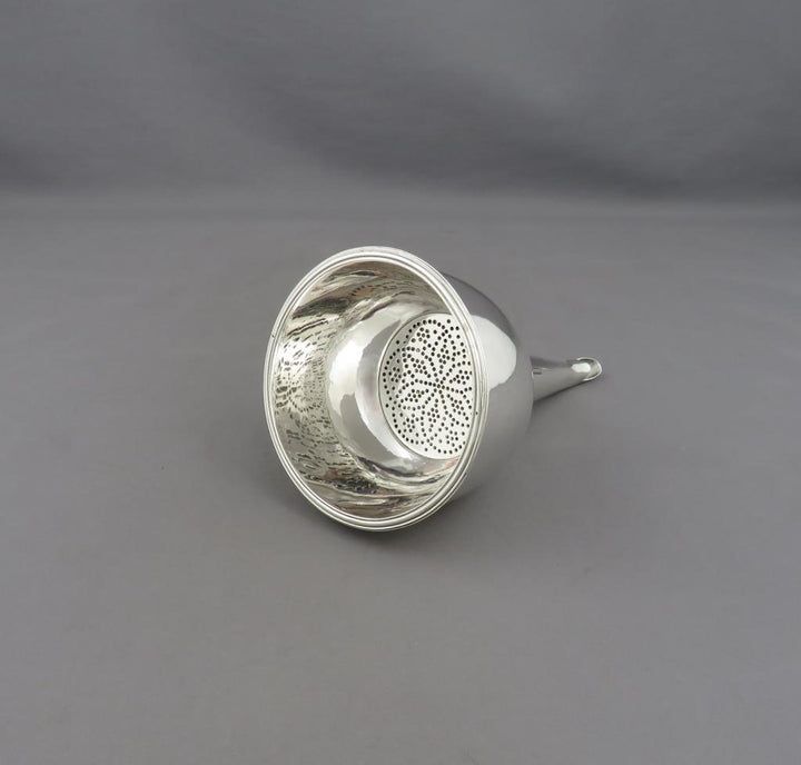 George III Sterling Silver Wine Funnel - JH Tee Antiques