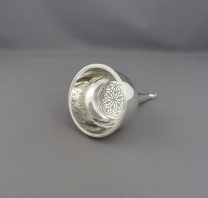 George III Sterling Silver Wine Funnel - JH Tee Antiques