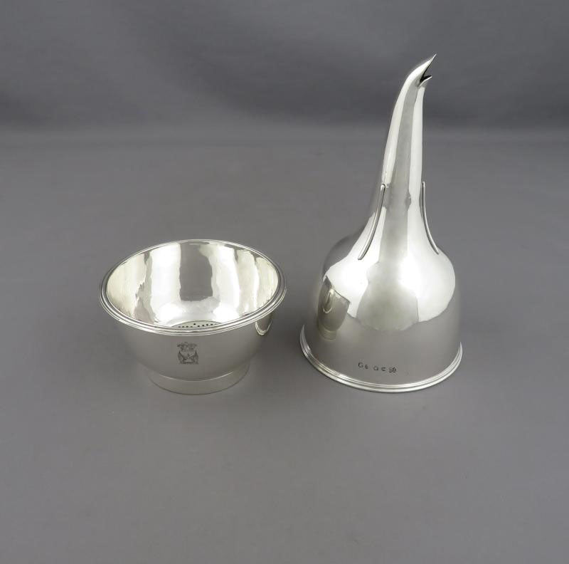 George III Sterling Silver Wine Funnel - JH Tee Antiques