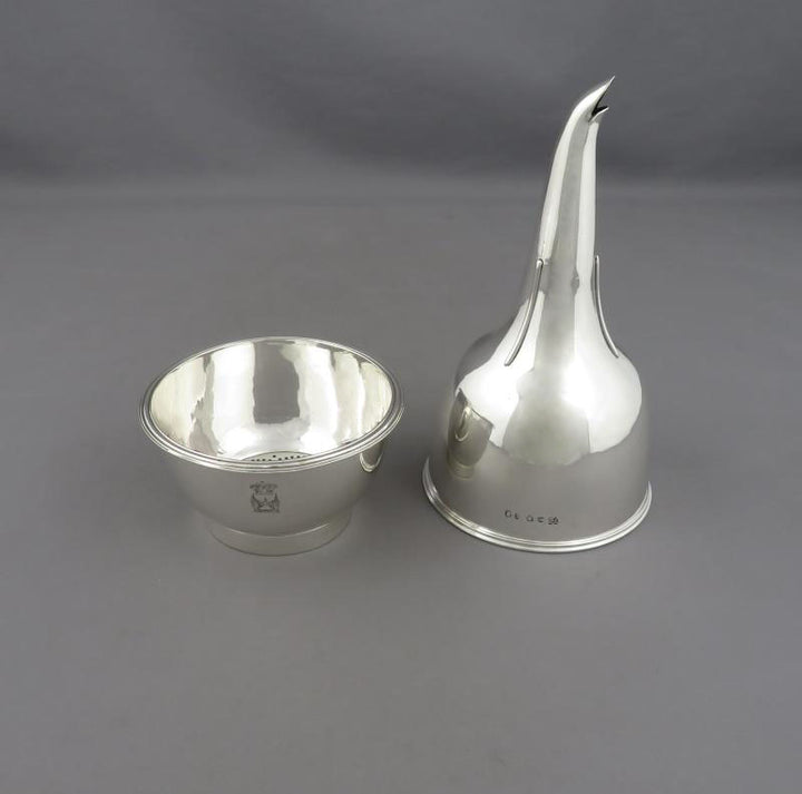 George III Sterling Silver Wine Funnel - JH Tee Antiques