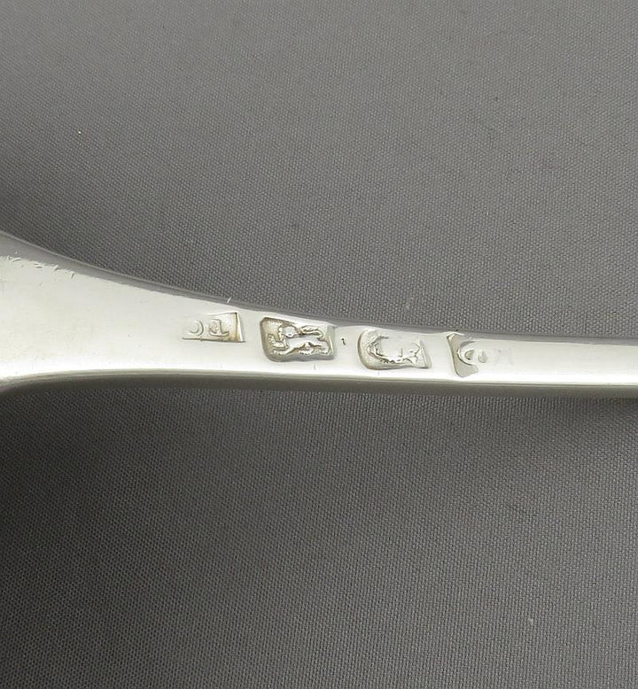 George III Silver Soup Ladle - JH Tee Antiques