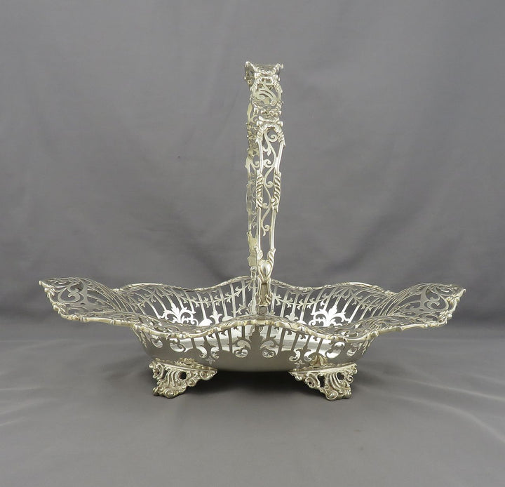 George V Pierced Silver Basket