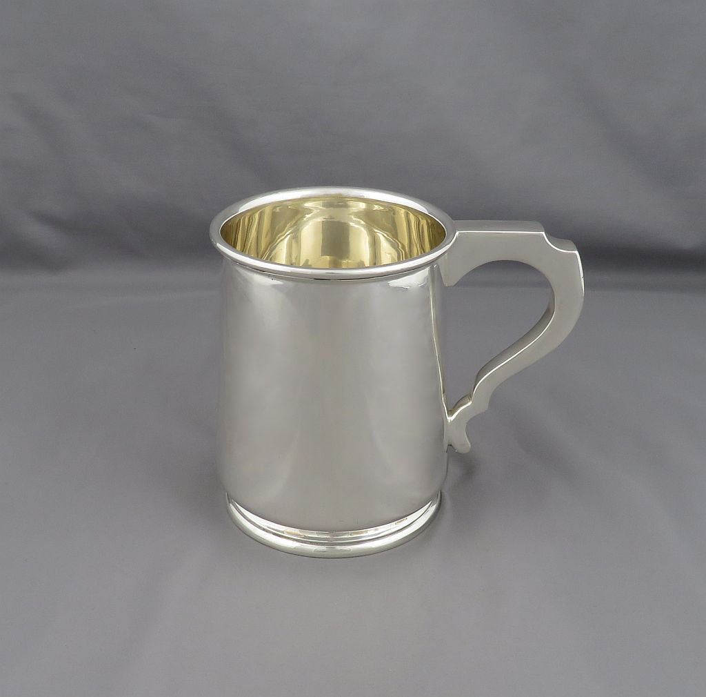 English Silver Pint Mug - JH Tee Antiques