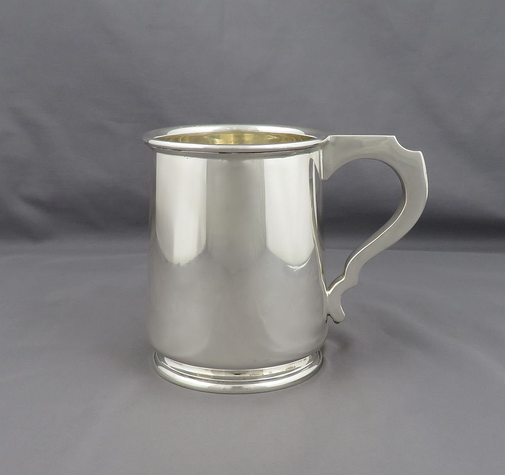 English Silver Pint Mug - JH Tee Antiques
