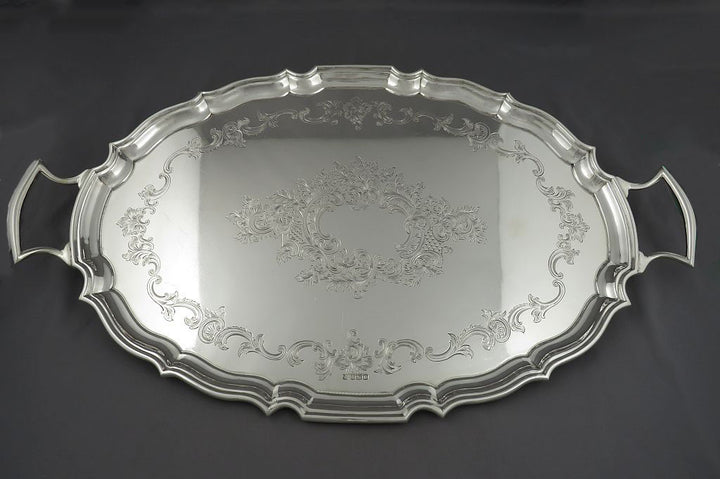 English Sterling Silver Tray