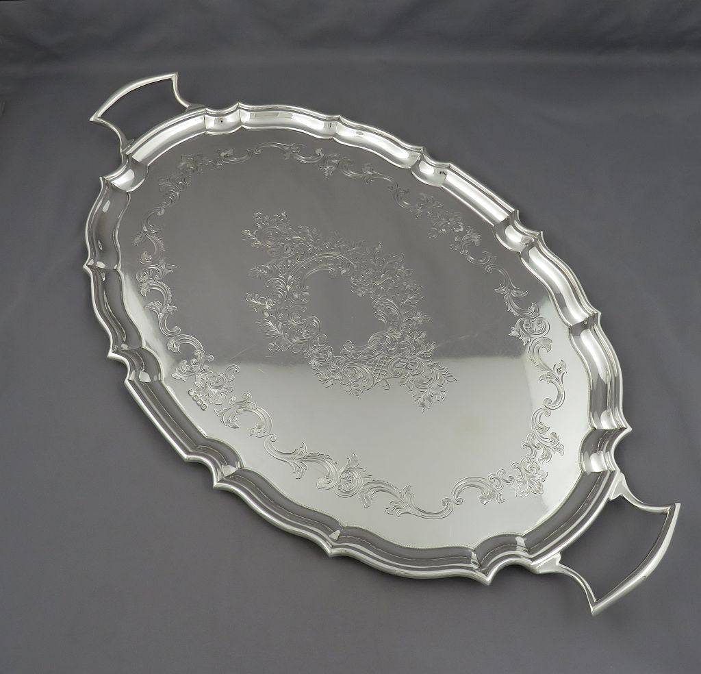 English Sterling Silver Tray