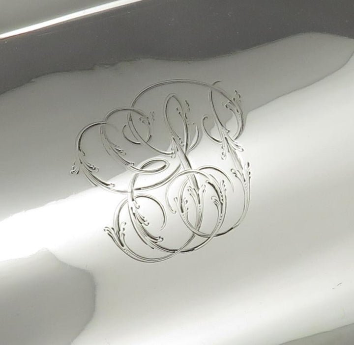 George III Sterling Silver Entree Dish - JH Tee Antiques