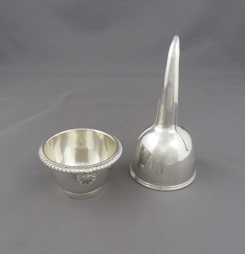 George IV Sterling Silver Wine Funnel - JH Tee Antiques