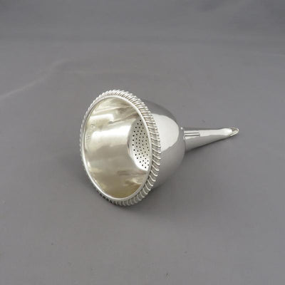 George IV Sterling Silver Wine Funnel - JH Tee Antiques