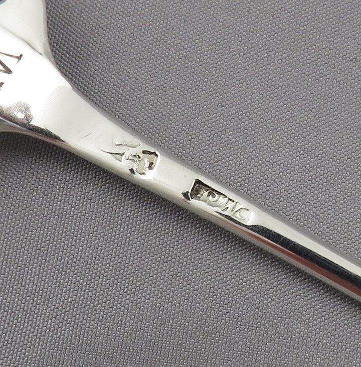 Georgian Silver Mote Spoon - JH Tee Antiques