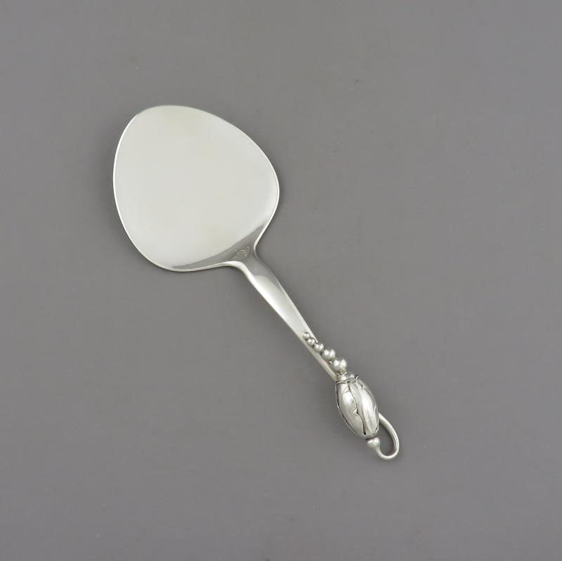 Georg Jensen Sterling Silver Blossom Pastry Server - JH Tee Antiques