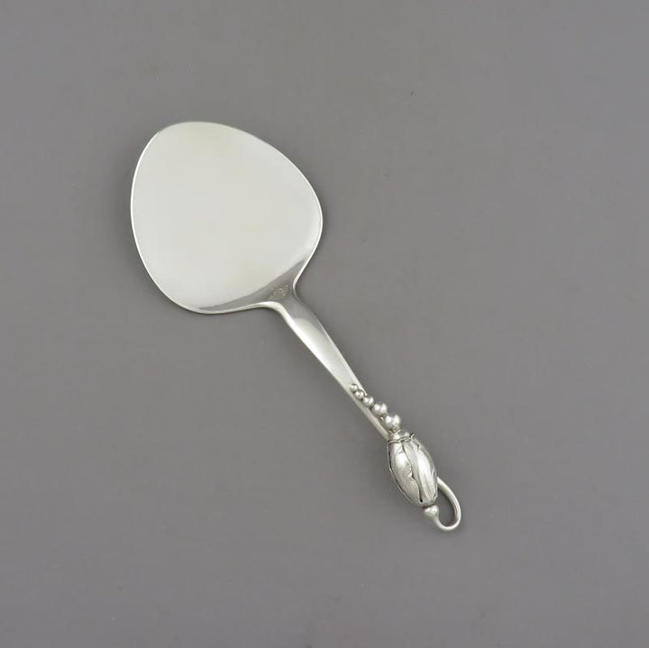 Georg Jensen Sterling Silver Blossom Pastry Server - JH Tee Antiques