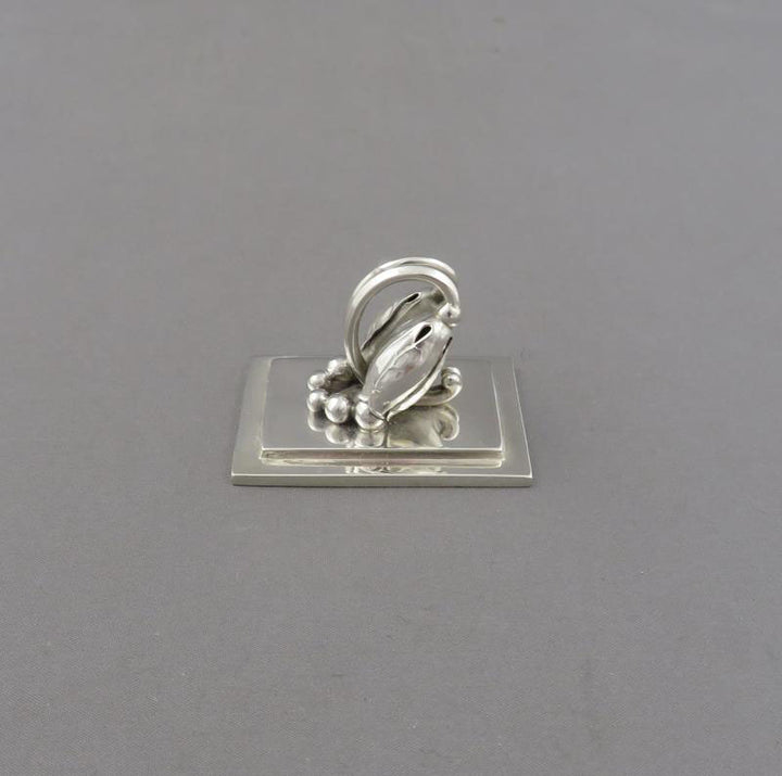 Georg Jensen Blossom Place Card Holders - JH Tee Antiques