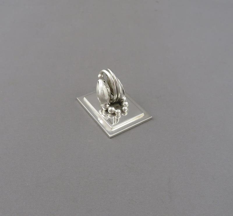 Georg Jensen Blossom Place Card Holders - JH Tee Antiques