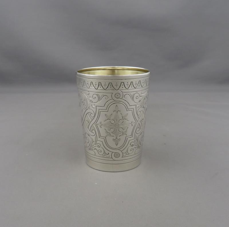 German Silver Beaker - JH Tee Antiques