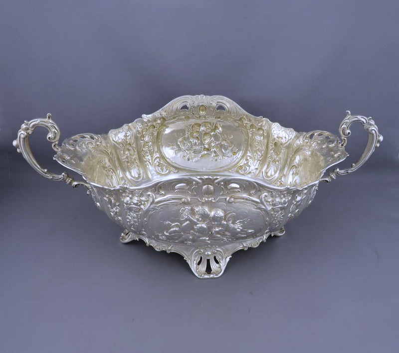 German Silver Jardiniere - JH Tee Antiques