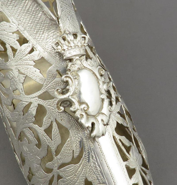 Large German Silver Novelty Riding Boot - JH Tee Antiques