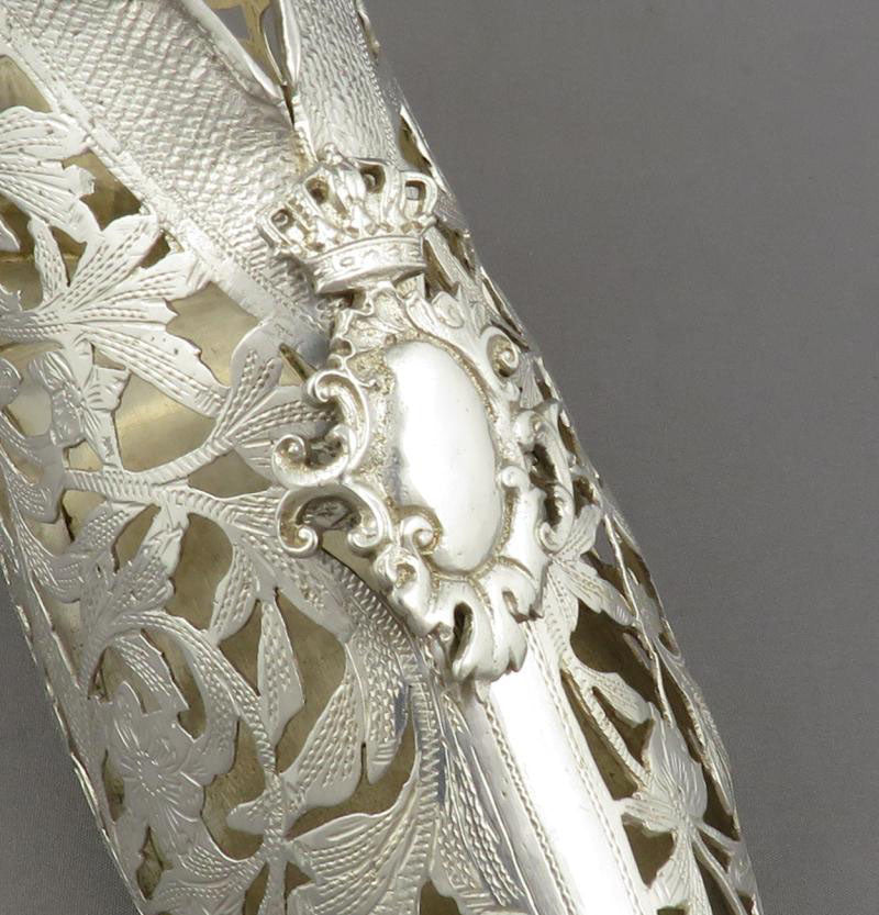 Large German Silver Novelty Riding Boot - JH Tee Antiques