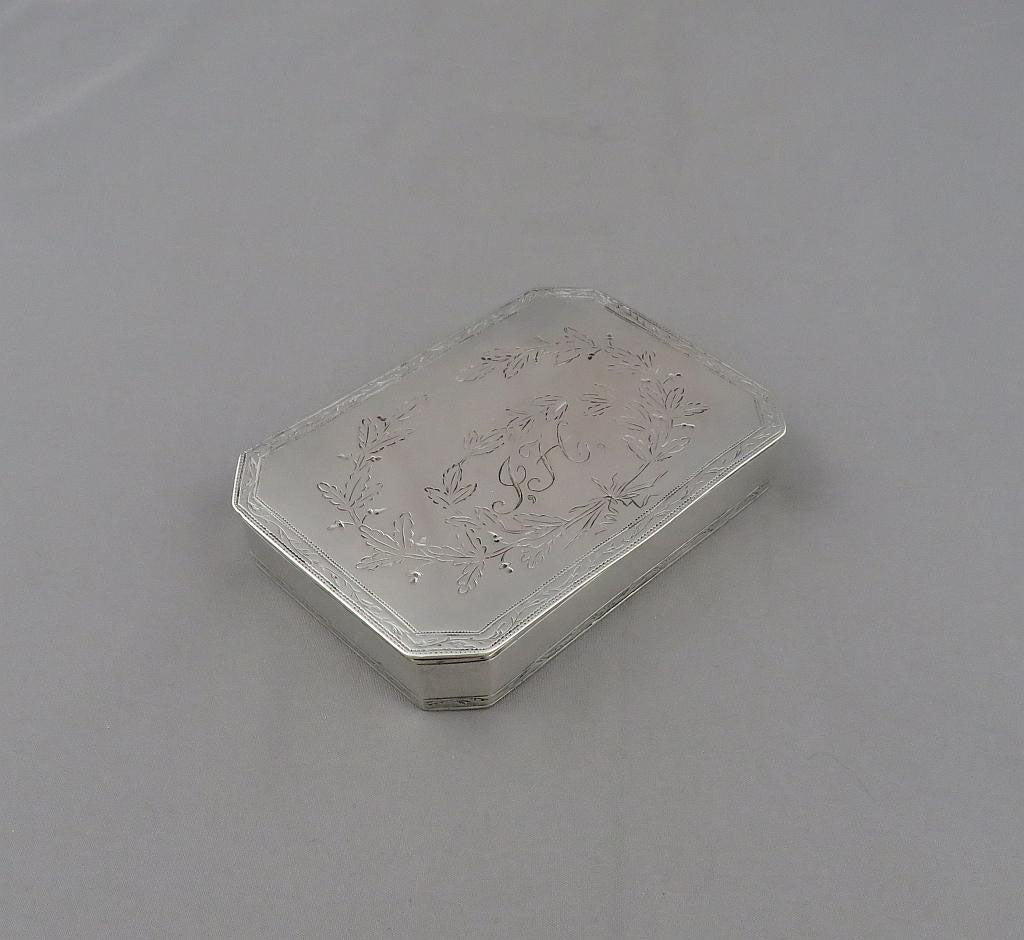 18th Century German Silver Snuff Box - JH Tee Antiques