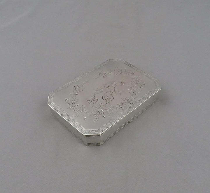 18th Century German Silver Snuff Box - JH Tee Antiques