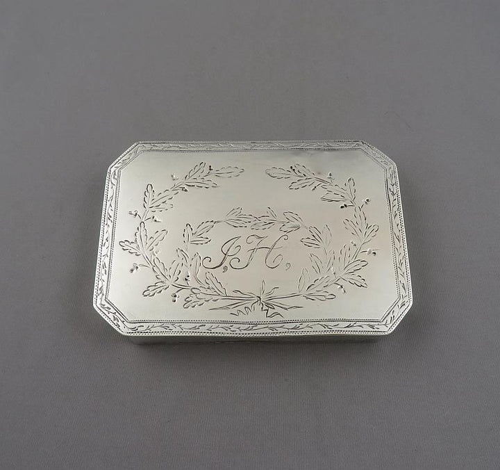 18th Century German Silver Snuff Box - JH Tee Antiques