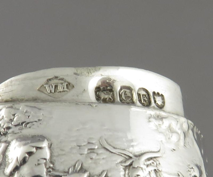 German Sterling Silver Trinket Box - JH Tee Antiques