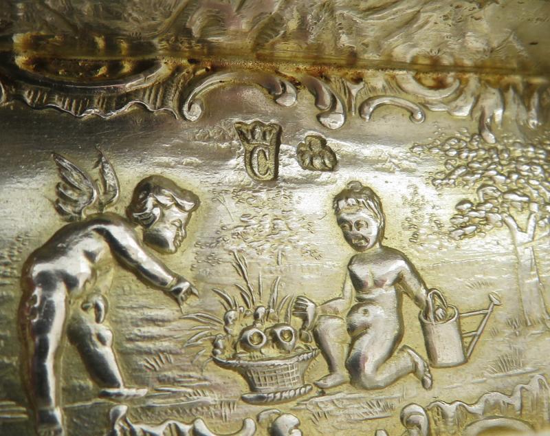 German Sterling Silver Trinket Box - JH Tee Antiques