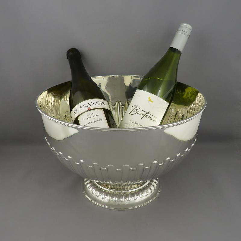 Edwardian Silver Punch Bowl - JH Tee Antiques
