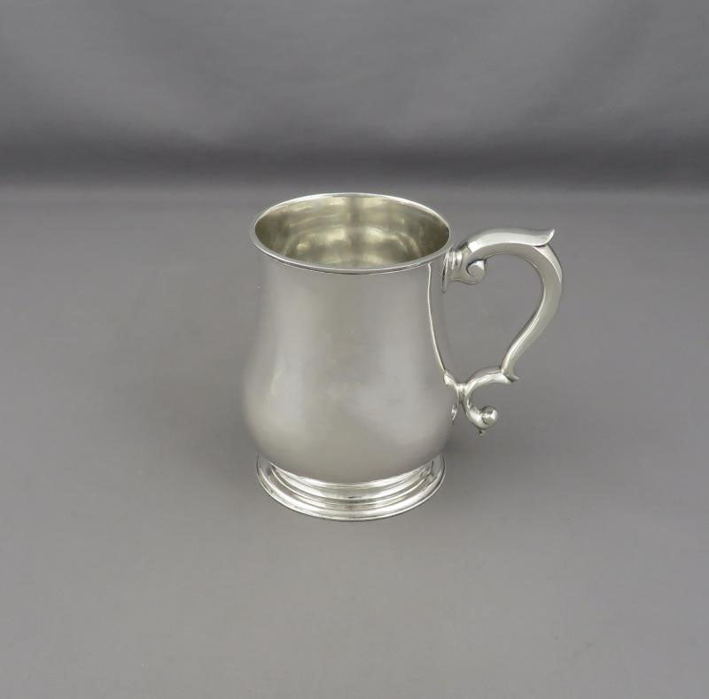 English Silver Half Pint Mug - JH Tee Antiques