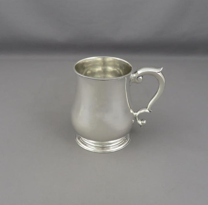 English Silver Half Pint Mug - JH Tee Antiques