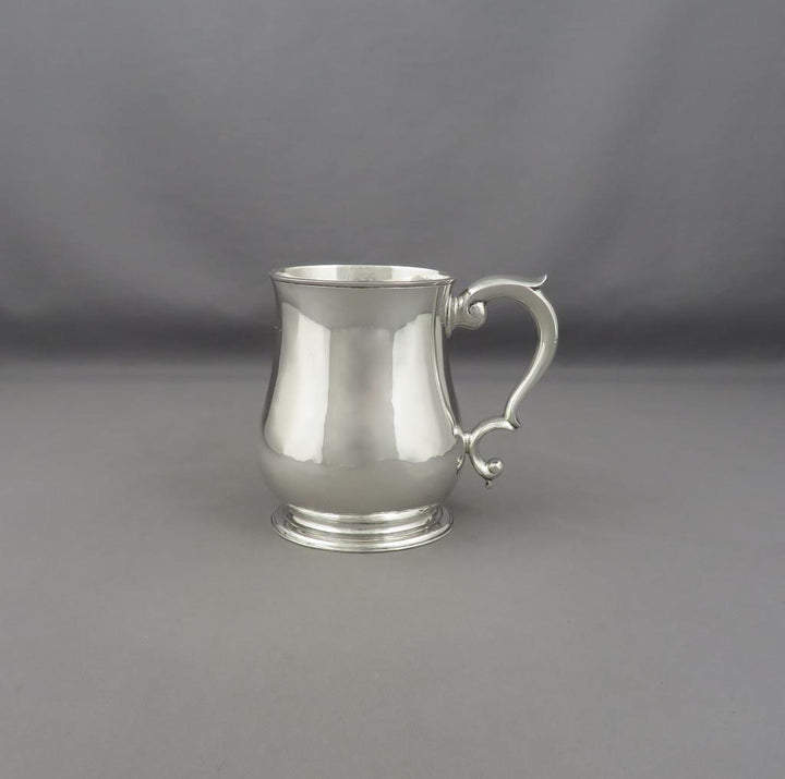 English Silver Half Pint Mug - JH Tee Antiques