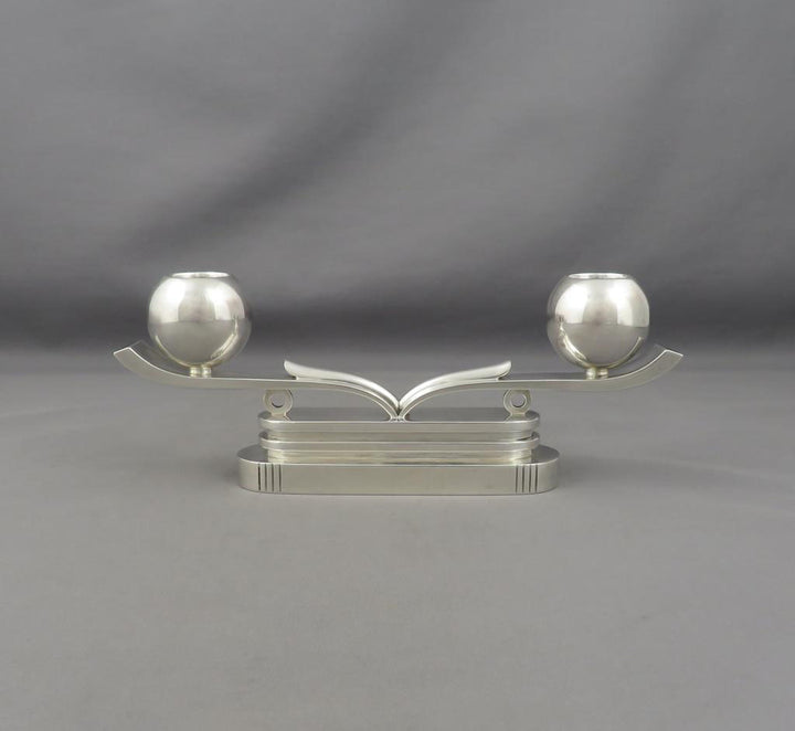 Hans Hensen Sterling Silver Candelabrum - JH Tee Antiques