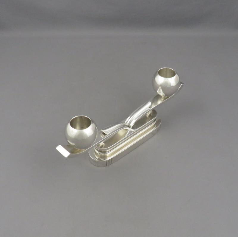 Hans Hensen Sterling Silver Candelabrum - JH Tee Antiques