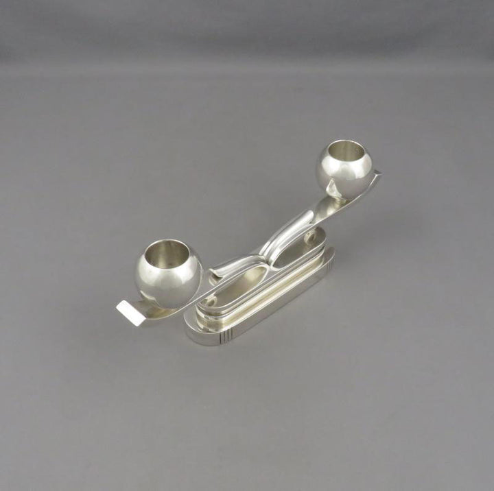 Hans Hensen Sterling Silver Candelabrum - JH Tee Antiques