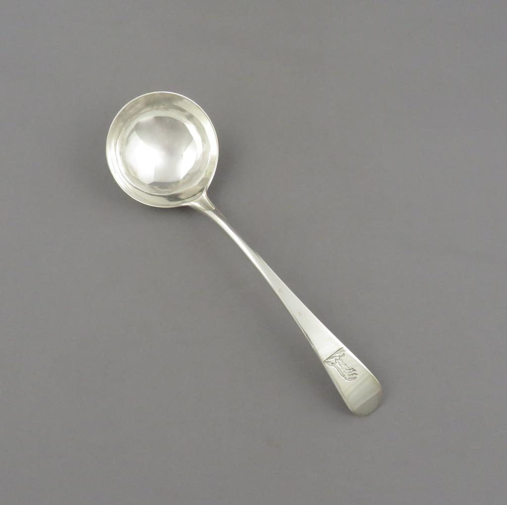 Hester Bateman Silver Gravy Ladle - JH Tee Antiques