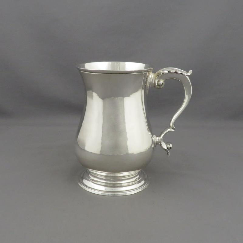Hester Bateman Silver Pint Mug - JH Tee Antiques