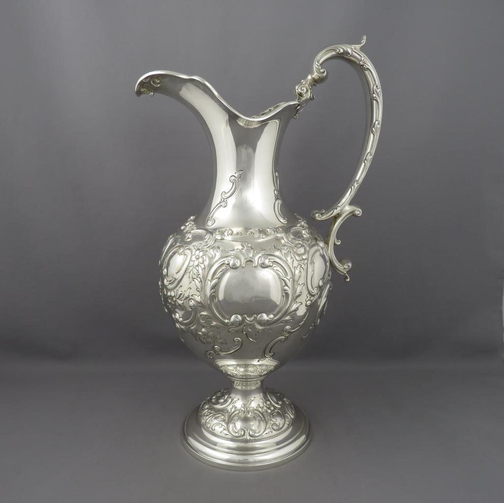 American Sterling Silver Ewer - JH Tee Antiques
