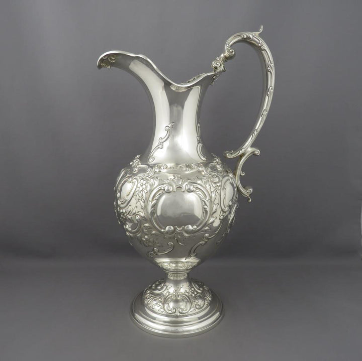 American Sterling Silver Ewer - JH Tee Antiques