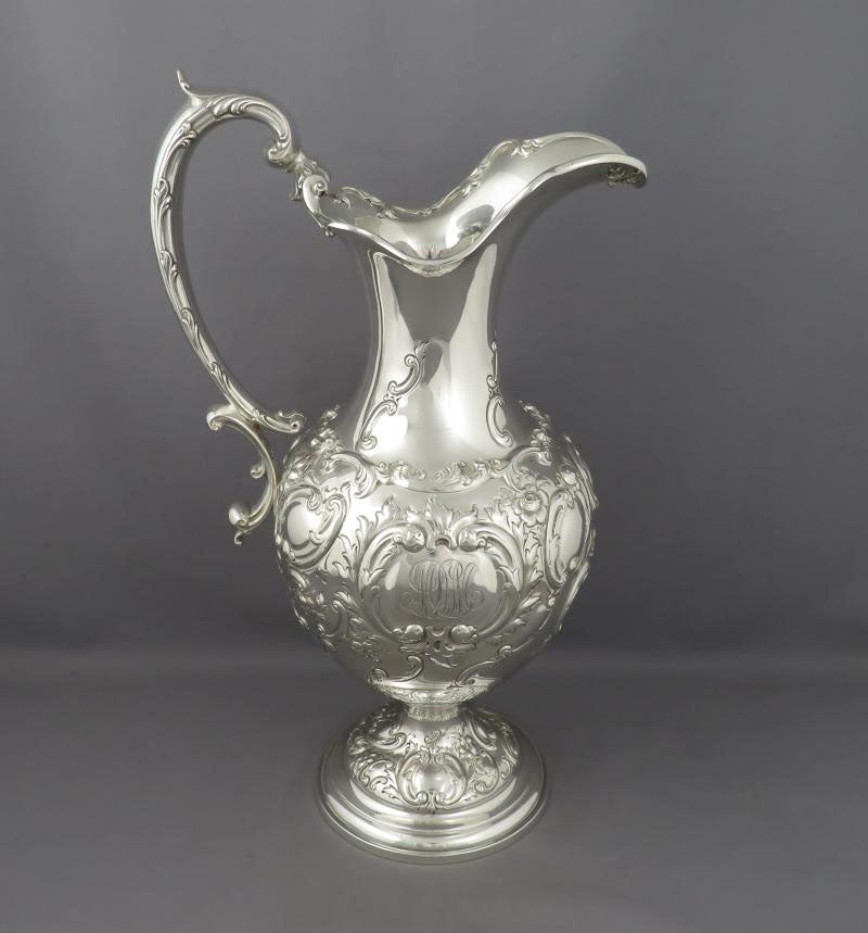 American Sterling Silver Ewer - JH Tee Antiques