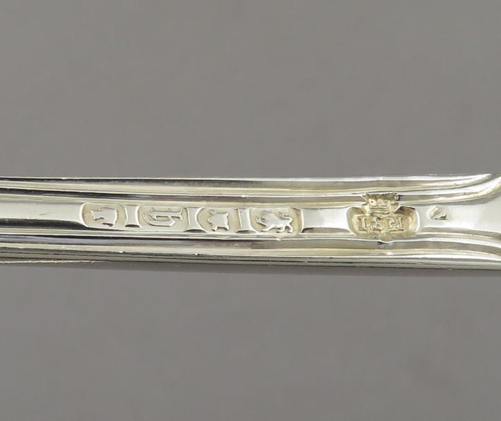 Pair of Victorian Silver Marrow Scoops - JH Tee Antiques
