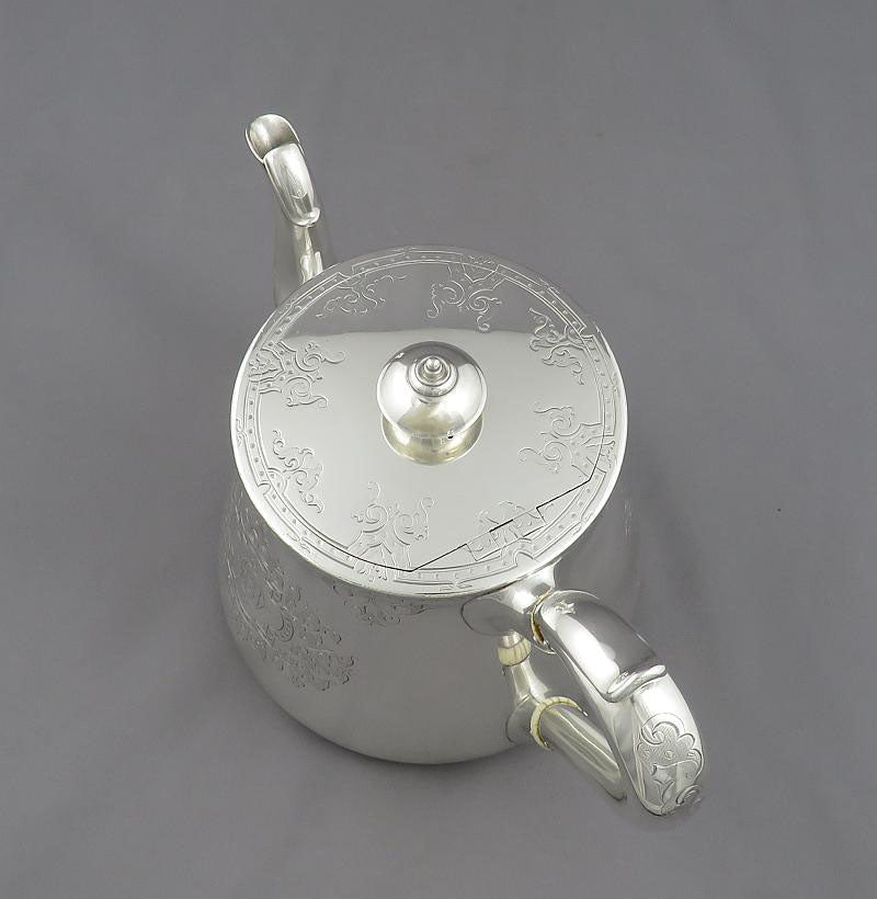 Hunt &amp; Roskell Sterling Silver Tea Set - JH Tee Antiques