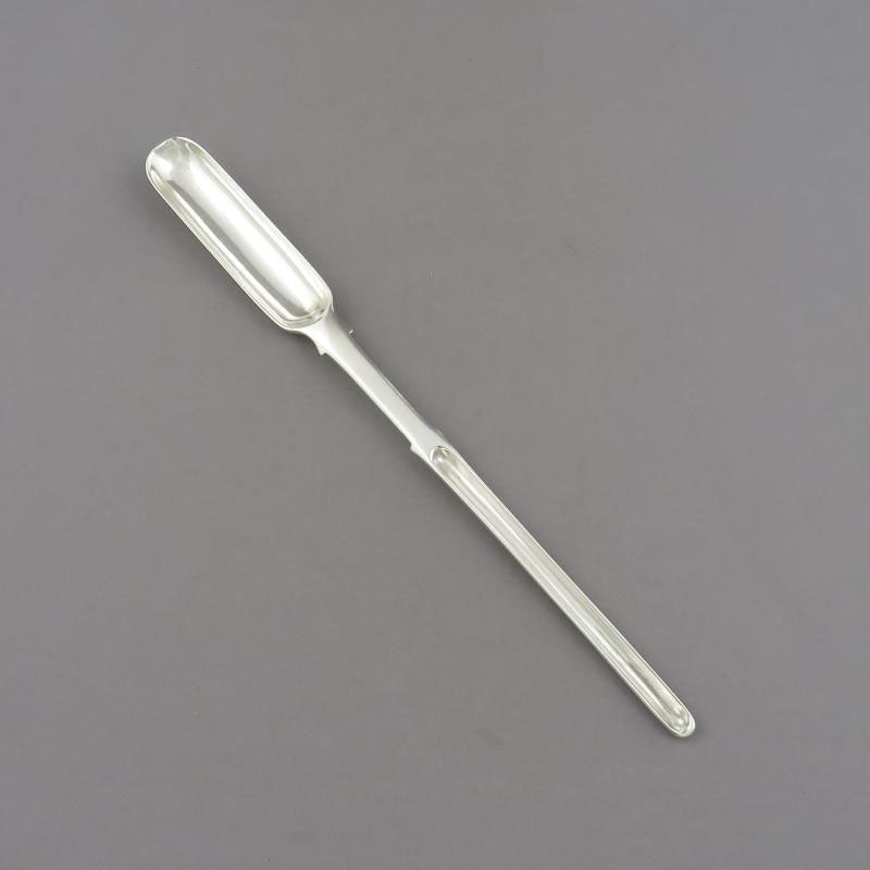 Indian Colonial Silver Marrow Scoop - JH Tee Antiques