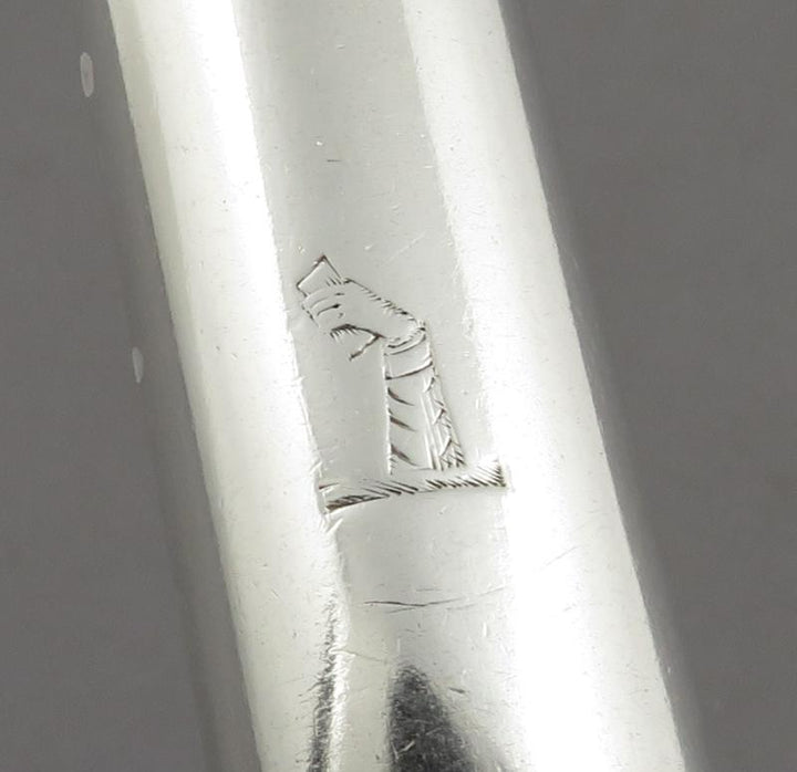 Indian Colonial Silver Marrow Scoop - JH Tee Antiques