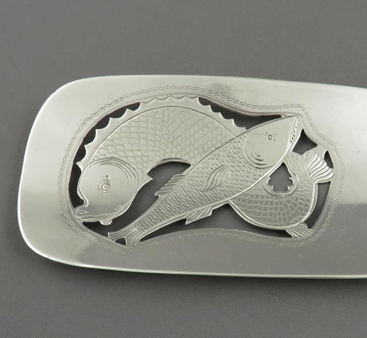 Irish Silver Fish Slice - JH Tee Antiques