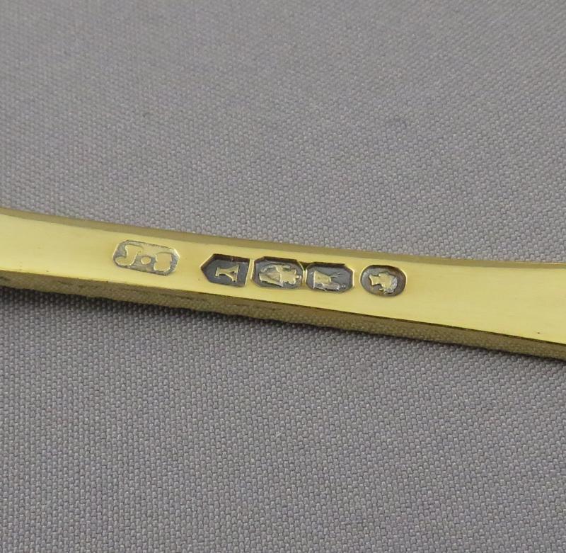 Six Irish Victorian Silver Gilt Teaspoons - JH Tee Antiques