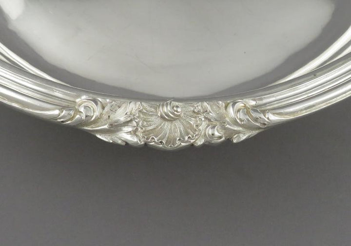 Pair of Irish Silver Entree Dishes - JH Tee Antiques