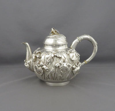 Japanese Meiji Silver Tea Service - JH Tee Antiques