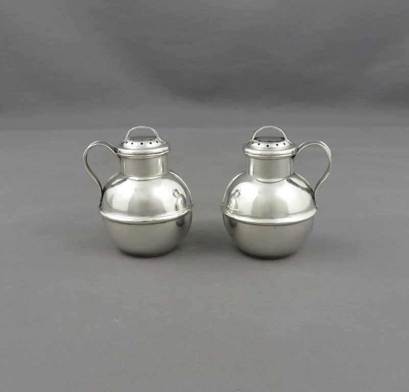 Victorian Silver Pepper Pots - JH Tee Antiques