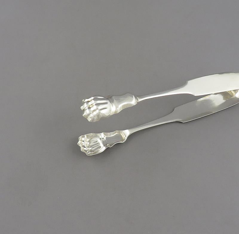 Antique Canadian Silver Sugar Tongs - JH Tee Antiques