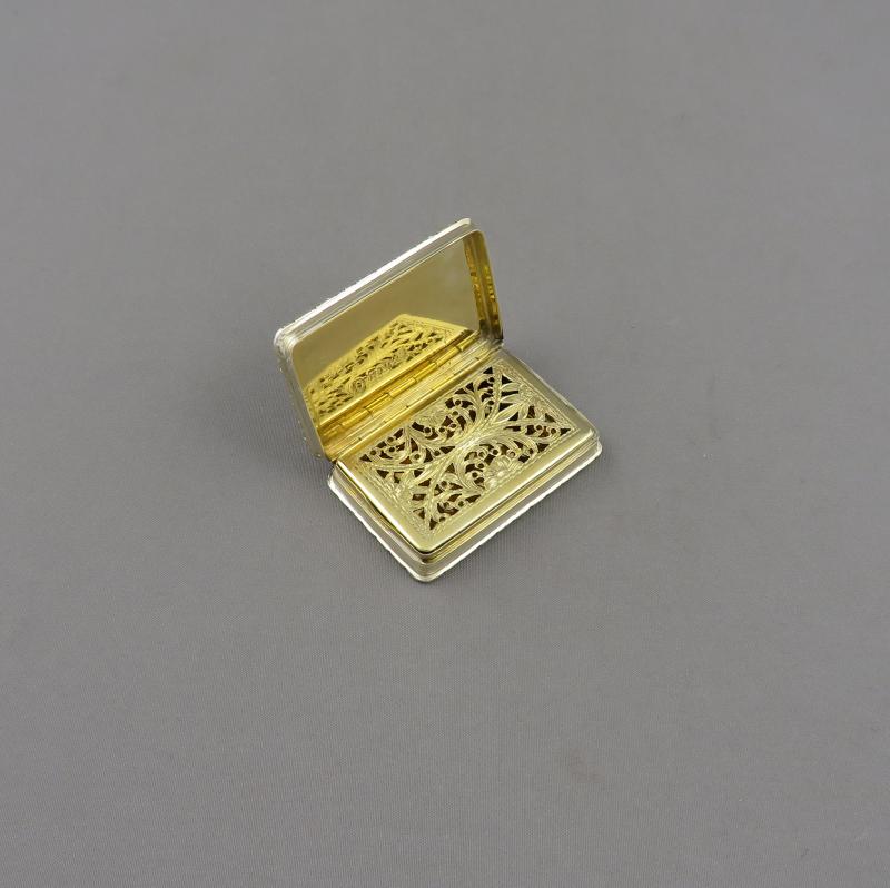 Kenilworth Castle Silver Vinaigrette - JH Tee Antiques